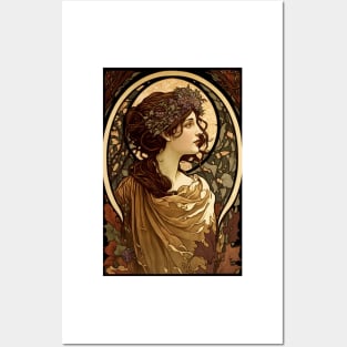 Roman Woman in Autumn Posters and Art